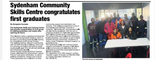 Newspaper clipping featuring Together We Rise activities (01)