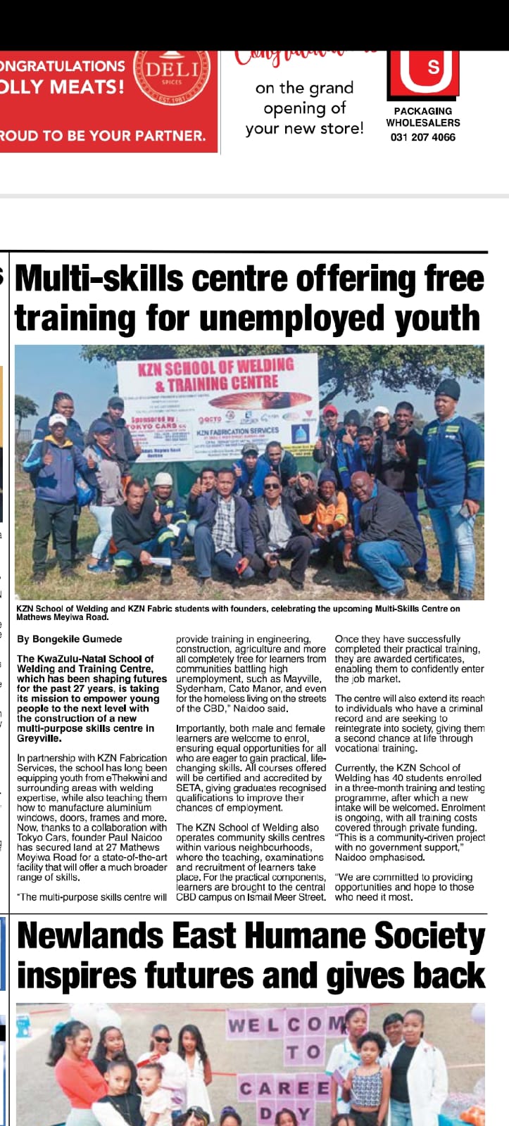 Newspaper clipping featuring Together We Rise activities (02)