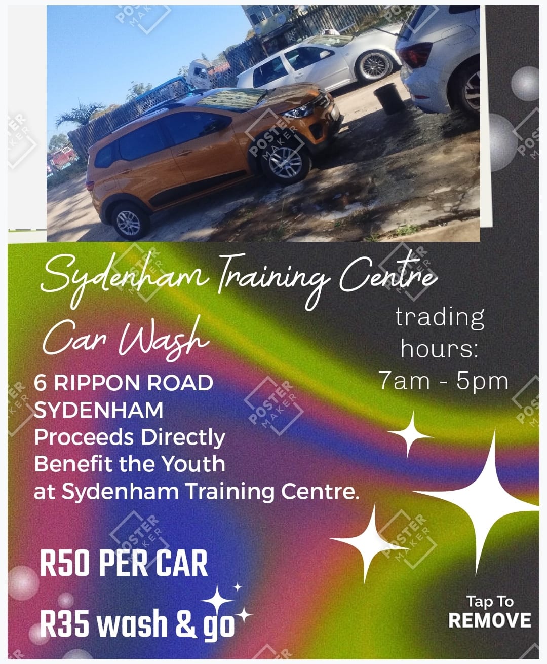 Poster promoting a Together We Rise community activity (05)