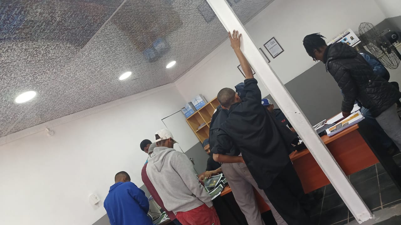 Students participating in skills training and mentorship activities (02)